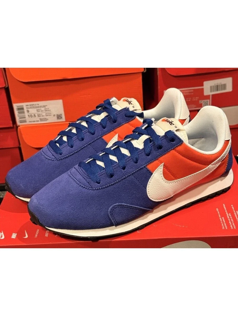 Nike Pre Montreal 17 Mens Size 8 Blue Orange Sneakers 898031-400 Authentic (095)